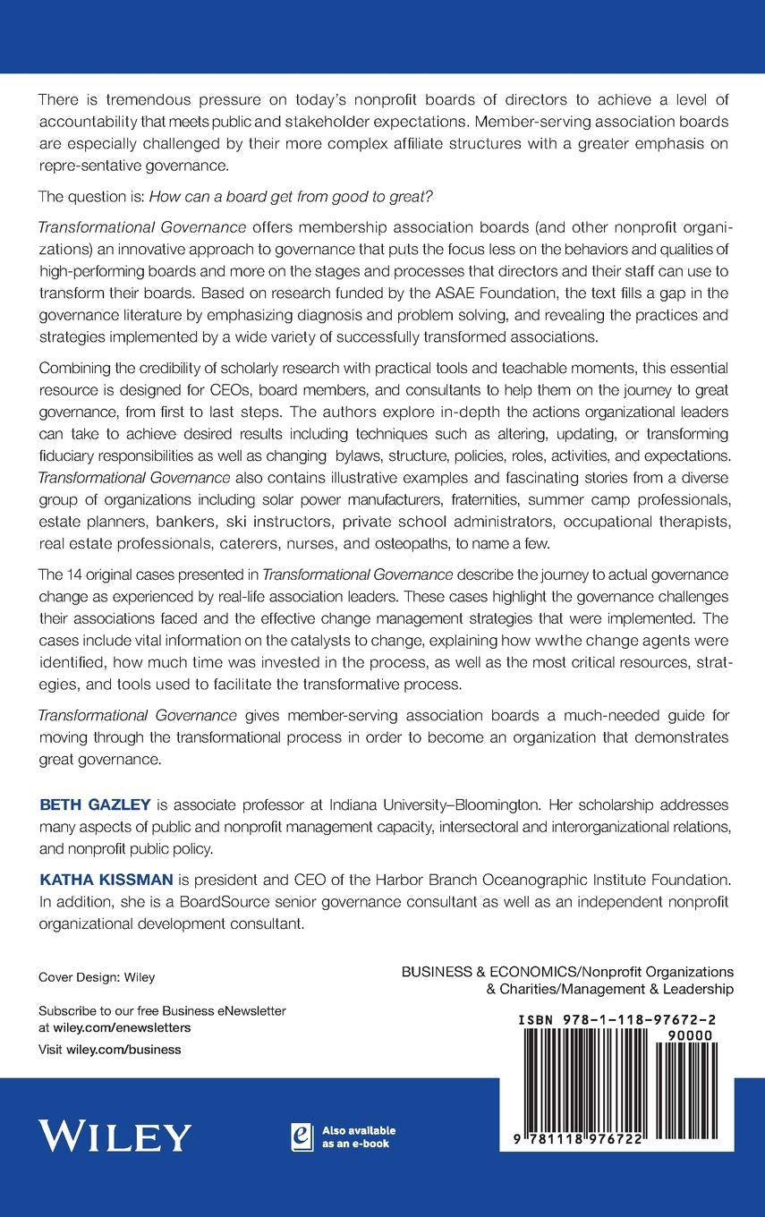 Transformational Governance How Boards Achieve Extraordinary Change Hardcover Secondary image