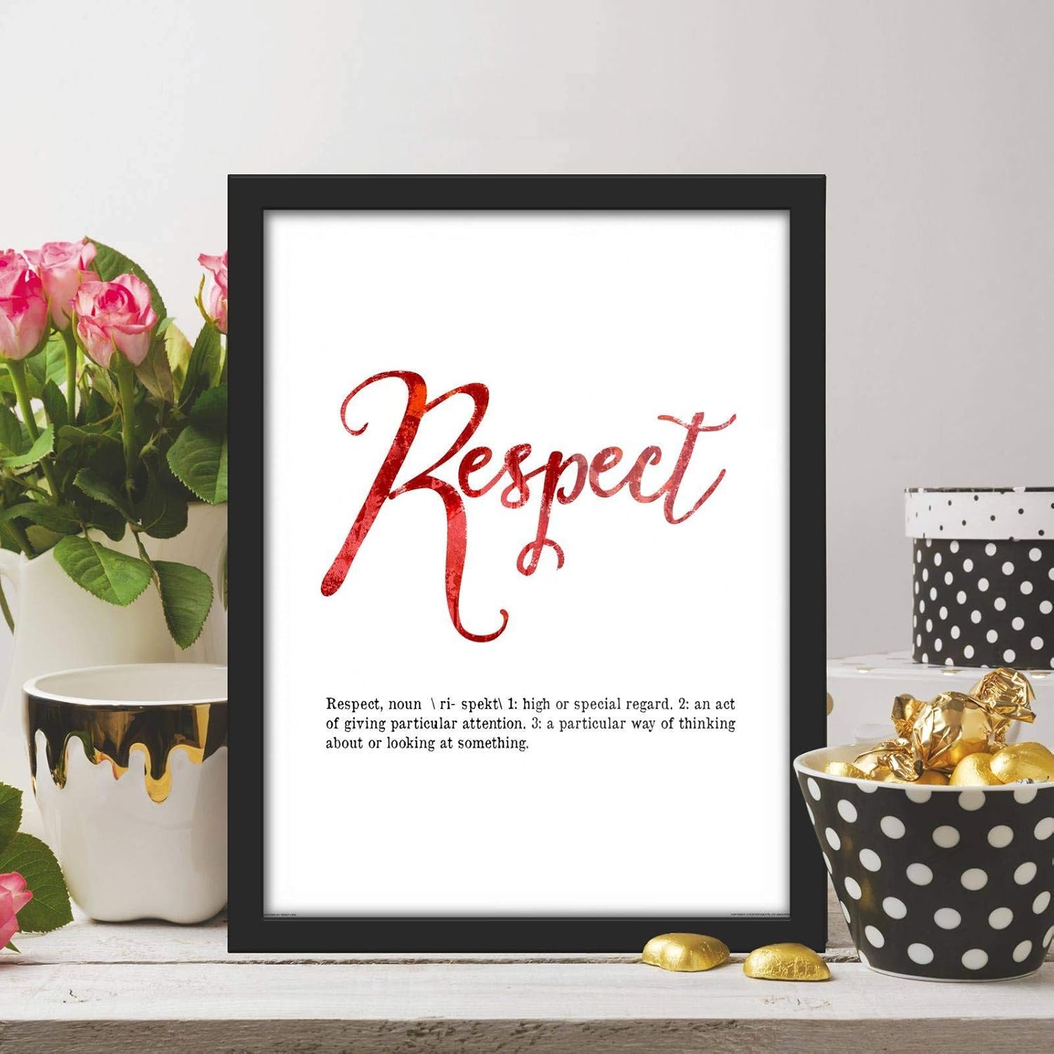 Poster Hub Dictionary Respect Inspirational Art Decor Secondary image