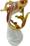 Fortune Koi Fish Display Brass