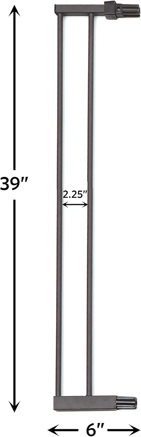 MidWest Homes Pets Steel Gate Extension 6x39ft Textured Graphite Fits MW Model 2939SG Secondary image