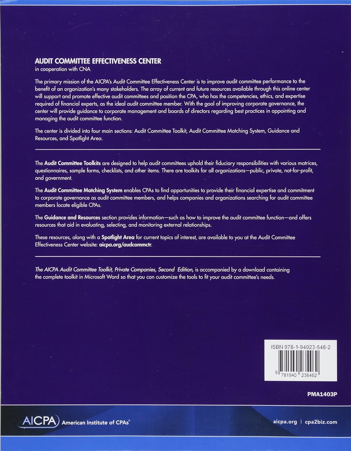 The AICPA Audit Committee Toolkit Private Companies Secondary image