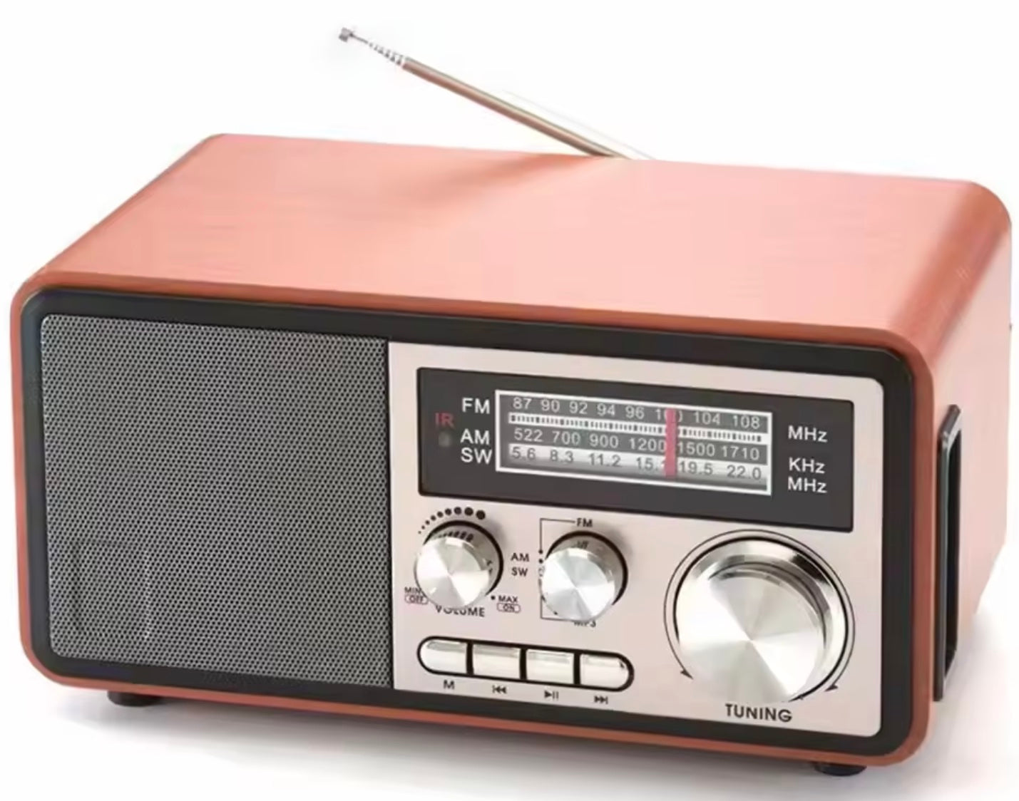 NS8093BT Wooden Radio Speaker Retro Style Secondary image