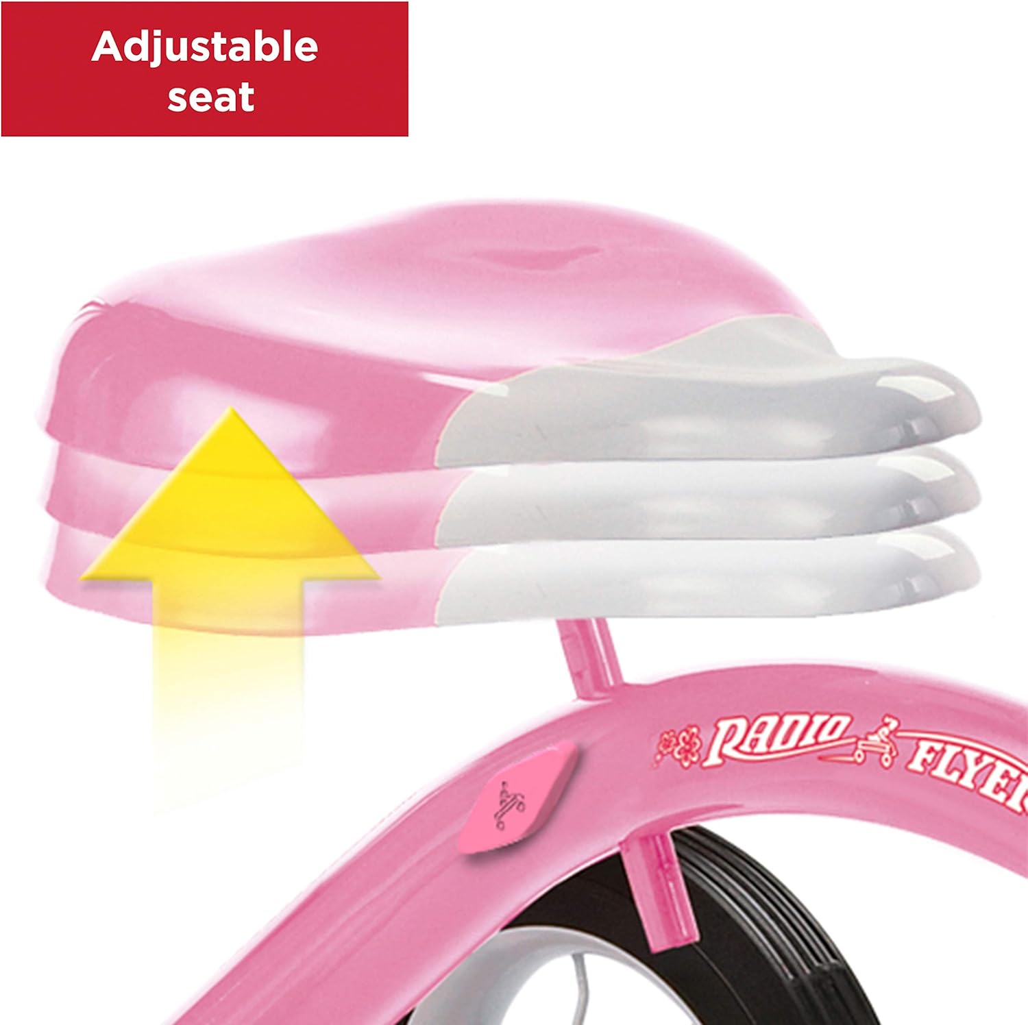 Radio Flyer Classic Pink 10in Tricycle Toddler Ages 2to5 Secondary image