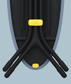Joseph Joseph 50005 Glide Ironing Board with Compact Legs, Grey/Yellow