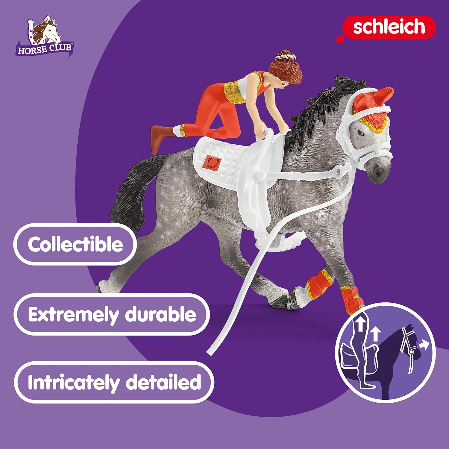 Schleich Horse Club  42443 Mias Vaulting Set Secondary image
