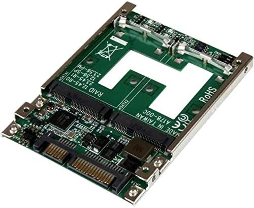 StarTech.com Dual mSATA SSD To 2.5in SATA RAID Adapter Converter 25SAT22MSAT Secondary image