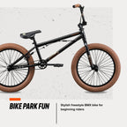 Mongoose Legion L20 Kids Freestyle BMX Bike Intermediate Rider 20inch Wheels Black