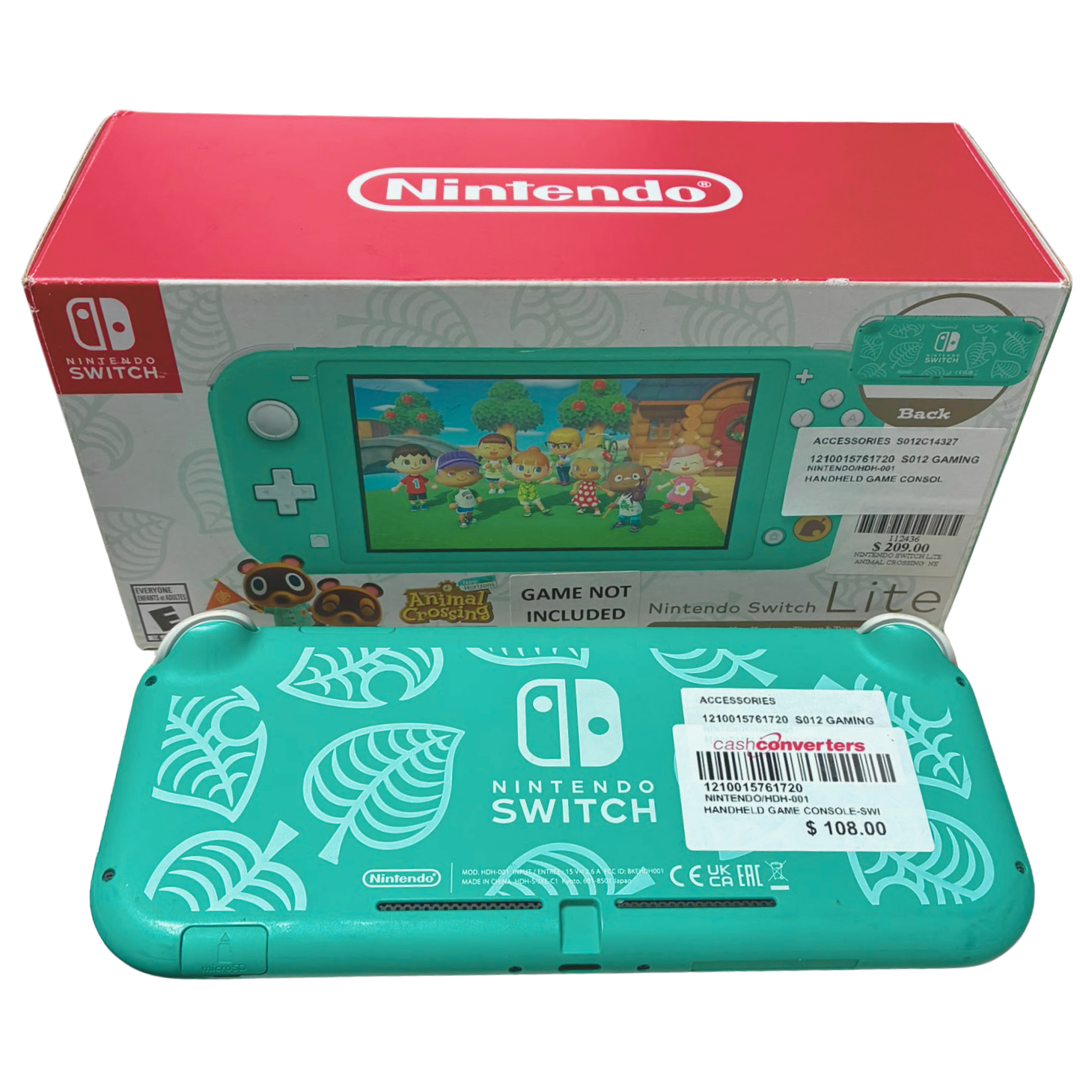 Nintendo Switch Lite Animal Crossing New Horizons Timmy And Tommy Aloha Edition