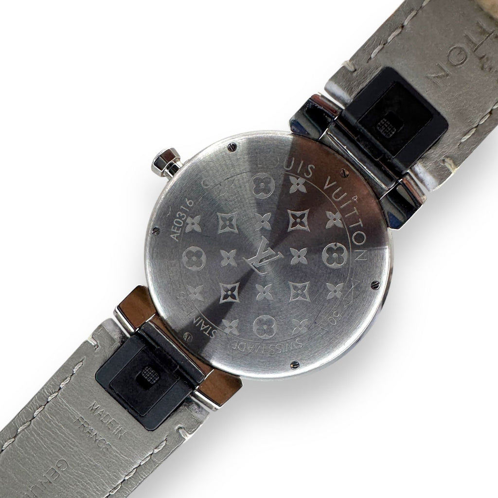 Louis Vuitton Tambour Slim Q1E01 Quartz Watch Ladys 33mm