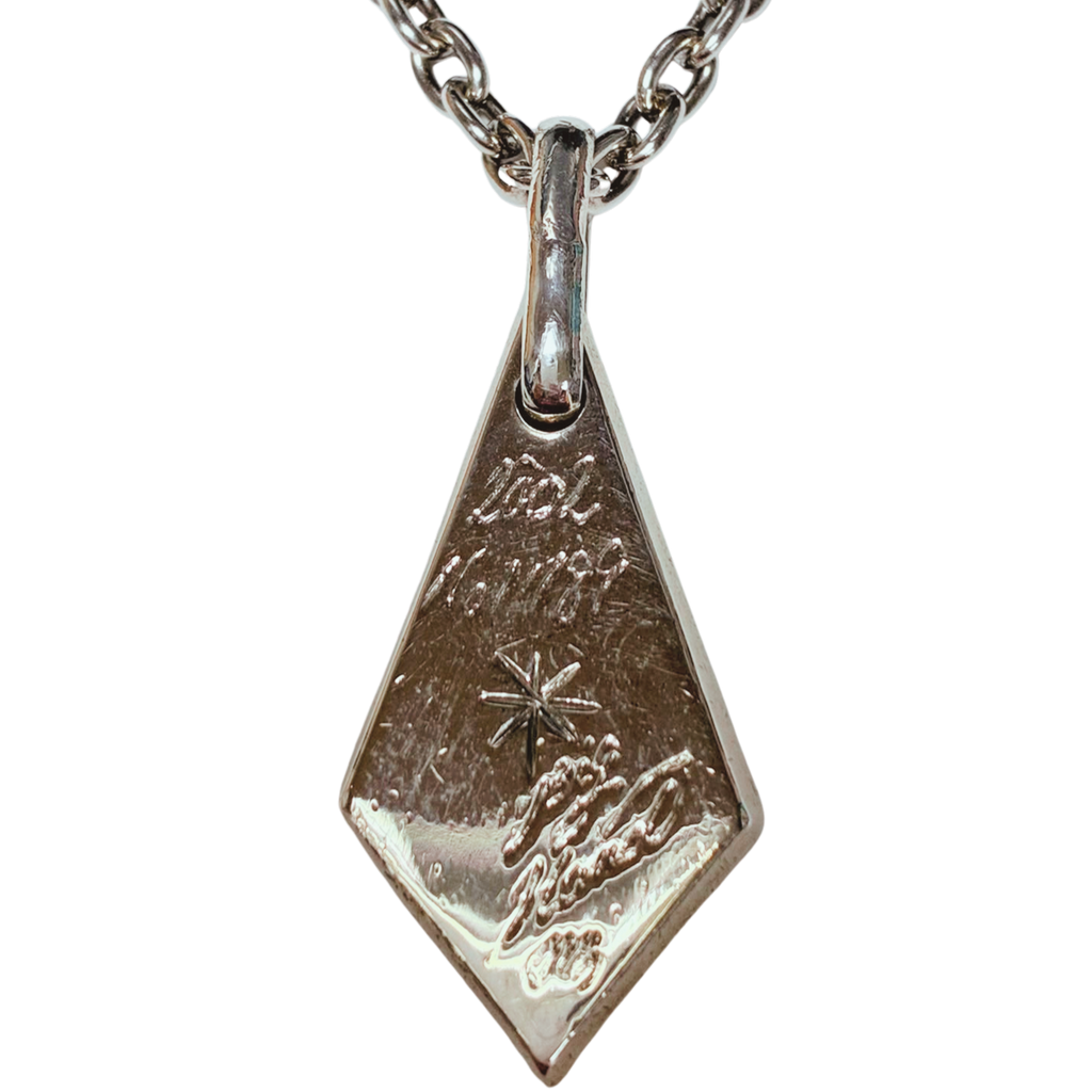 Silver 925 Big Hand Sun Pendant Necklace 25.7G