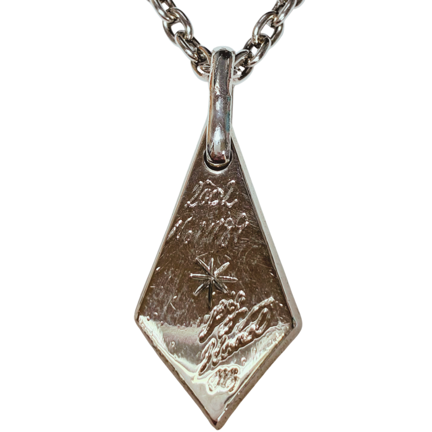 Silver 925 Big Hand Sun Pendant Necklace 25.7G