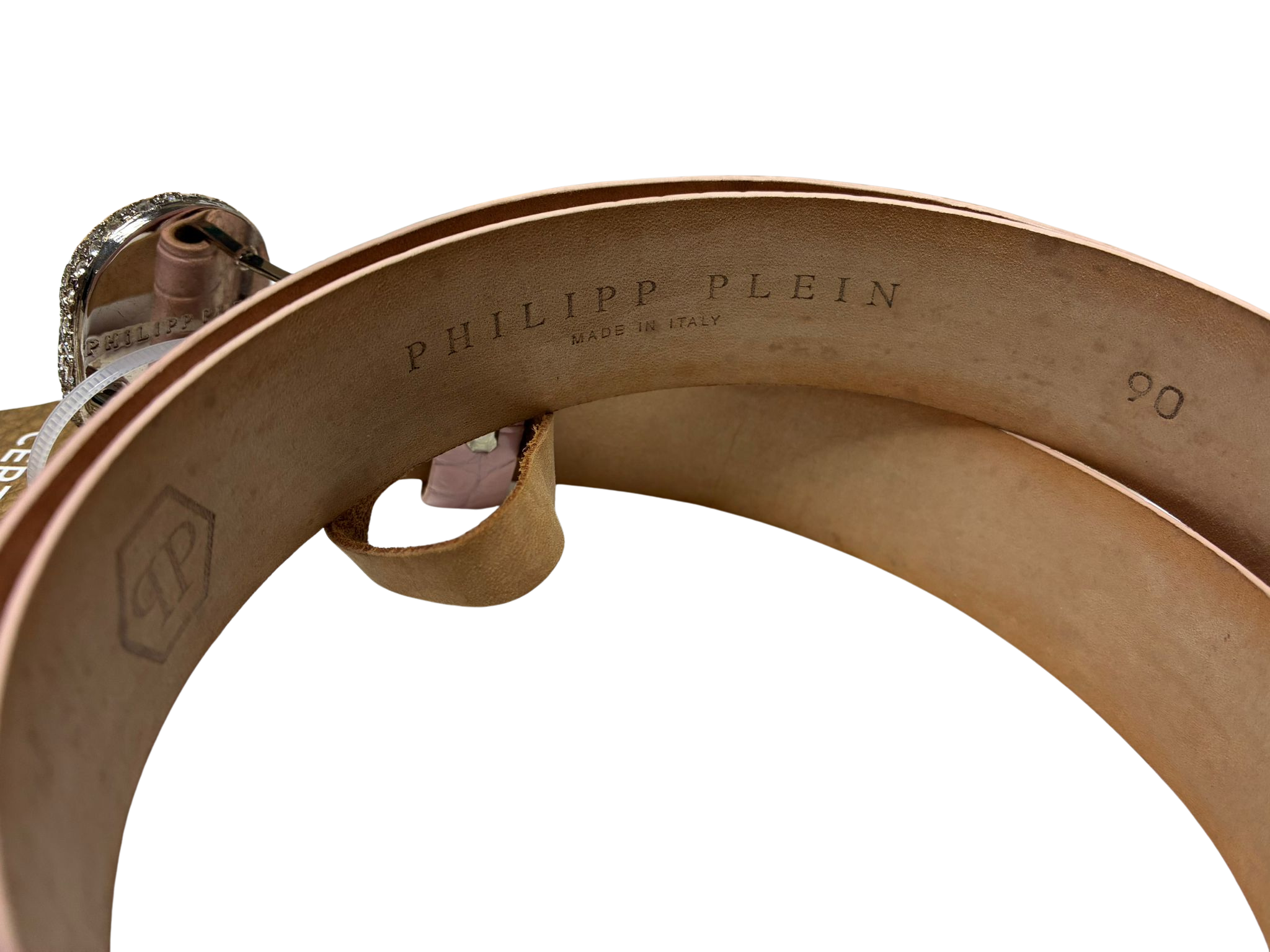 Philipp Plein Belt Crystal Skull Buckle Pink Secondary image
