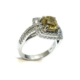 18KWG Yellow Diamond Ring