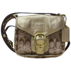 Coach 11593  Bleecker Signature Canvas Mini Buckle Flap Bag
