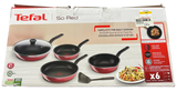 TEFAL C572S5 So Red 6pc Set