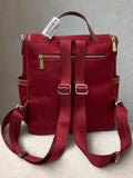 Santa Barbara Nylon Backpack Medium Wine Red