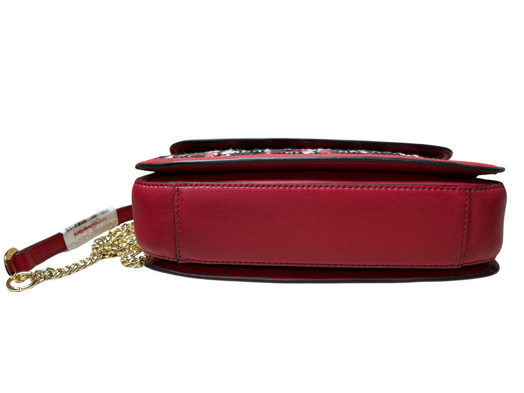 Bonia Canvas Sling Red Bag