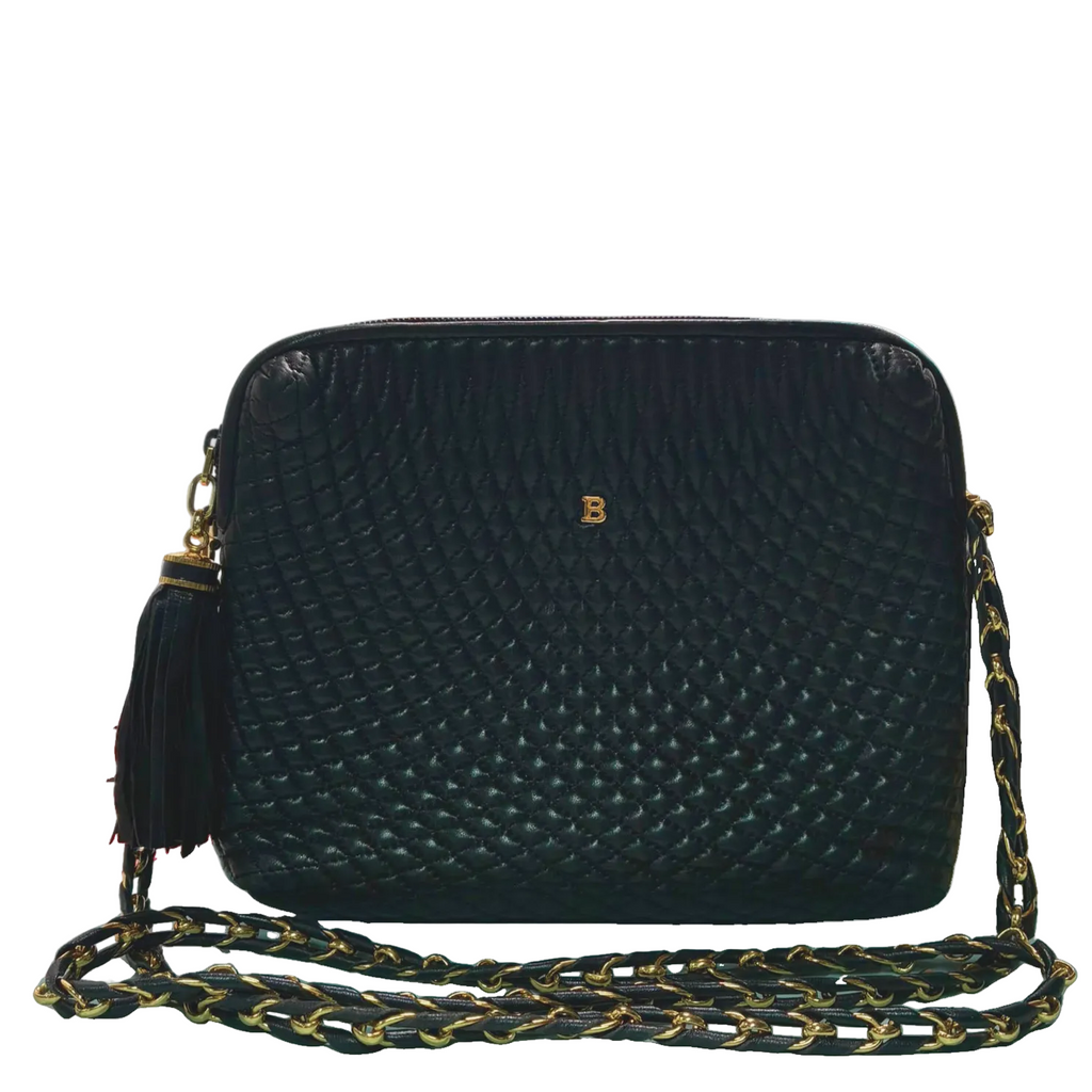 Bally Black Quilted Leather Shoulder Bag