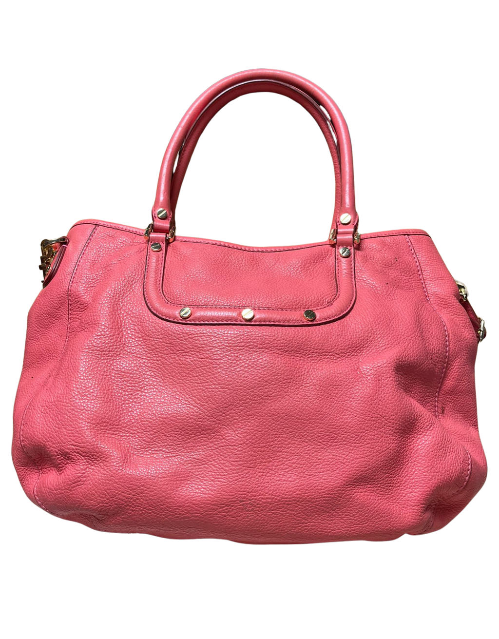 Tory Burch Tote Bag Peach Leather 2 way