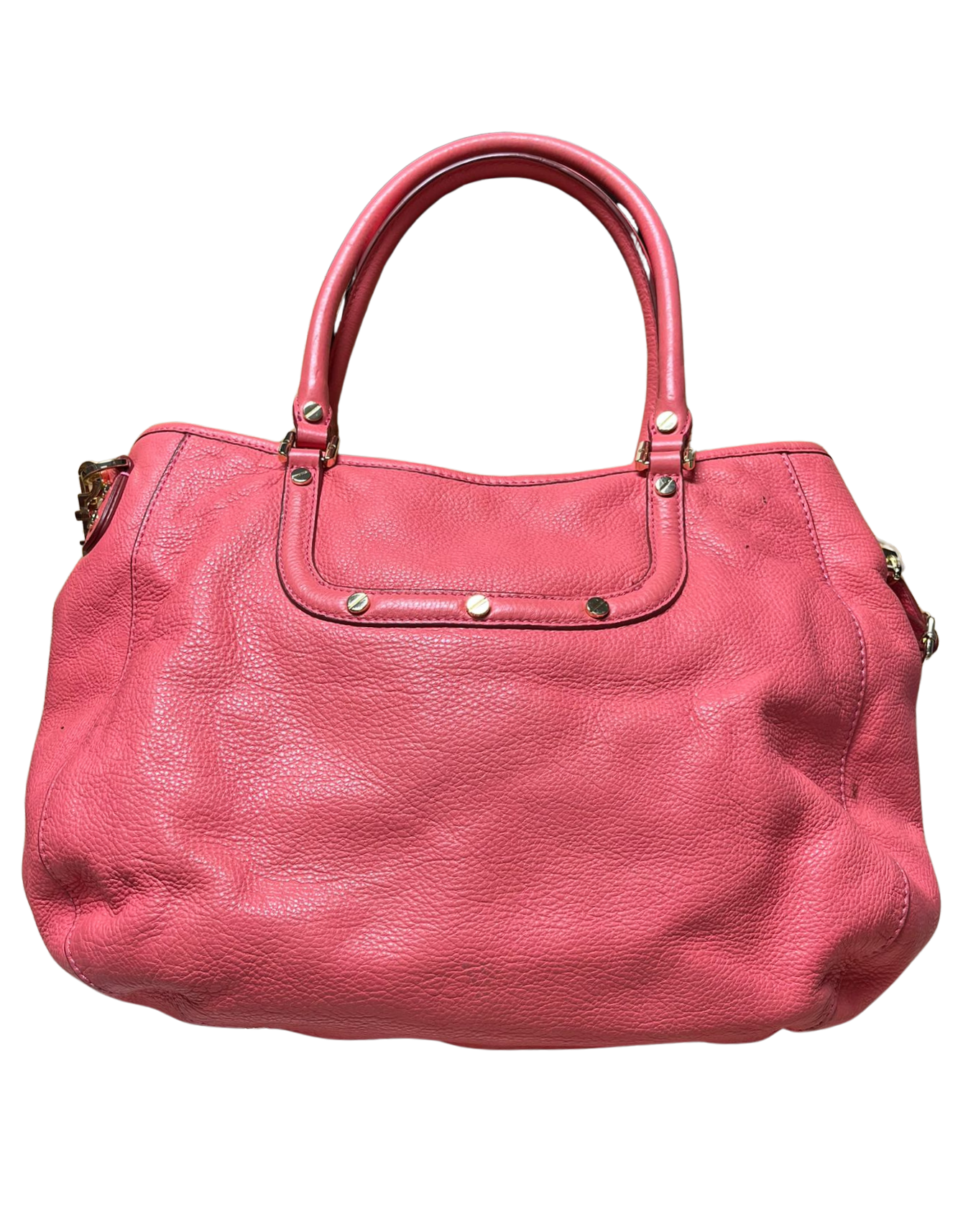 Tory Burch Tote Bag Peach Leather 2 way