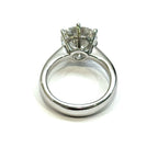 18KWG 4.15cts Round Brilliant Lab Grown Diamond Ring