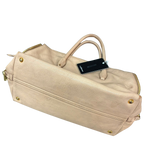 Miu Miu Madras Handbag Beige Goatskin Leather