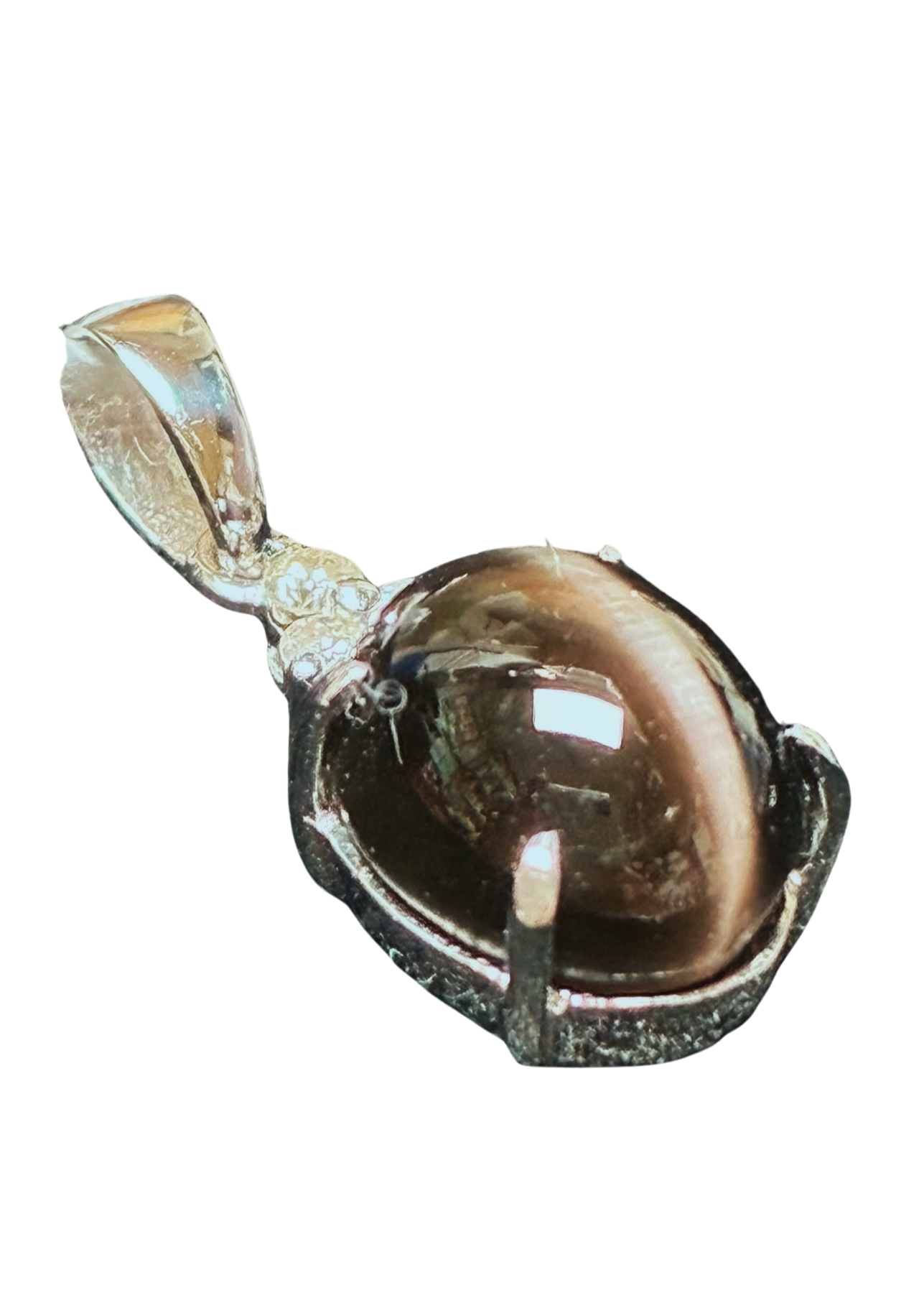 750WG Catseye And Diamonds Pendant 1.8GM Secondary image