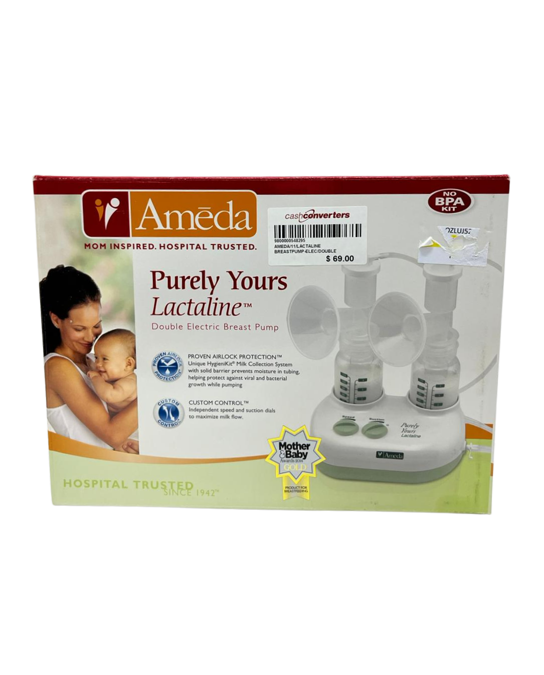 Ameda Lactaline Personal Double Electric Breastpump