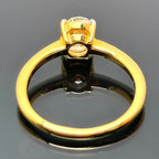 18K Yellow Gold Lady's Ring /OD1=1.09/OVAL/3.21GM