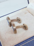 Vintage Wedgwood Jasperware Sailing Ship Cufflinks