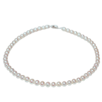 Pearly Lustre 925 Silver Pearl Like Neckalce