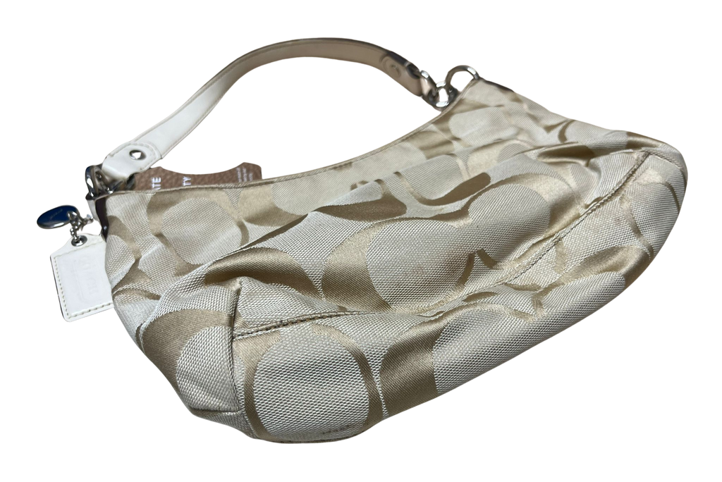Coach Signature Stripe Demi Shoulder Bag  F19218