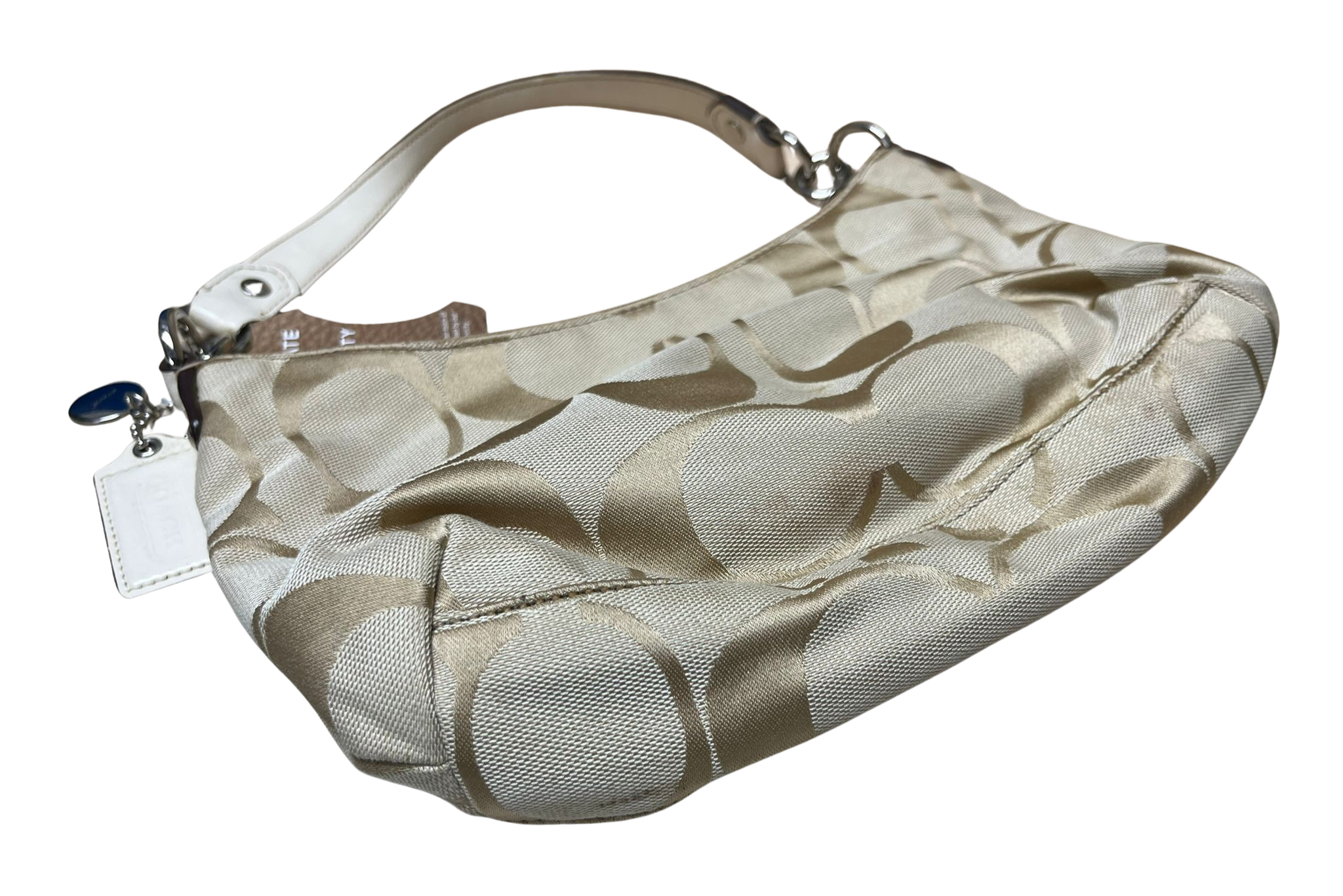 Coach Signature Stripe Demi Shoulder Bag  F19218