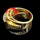 Diamond Men's Ring 18k Yellow Gold