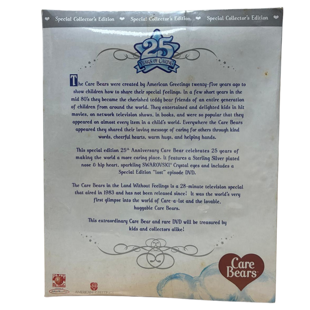 Care Bear With Swarovski Crystal Eyes 25th Anniversary Collectors Edition