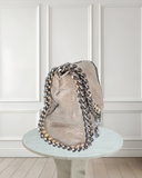 Stella Mc Cartney Fallabela Shoulder Chain Straps Bag Grey