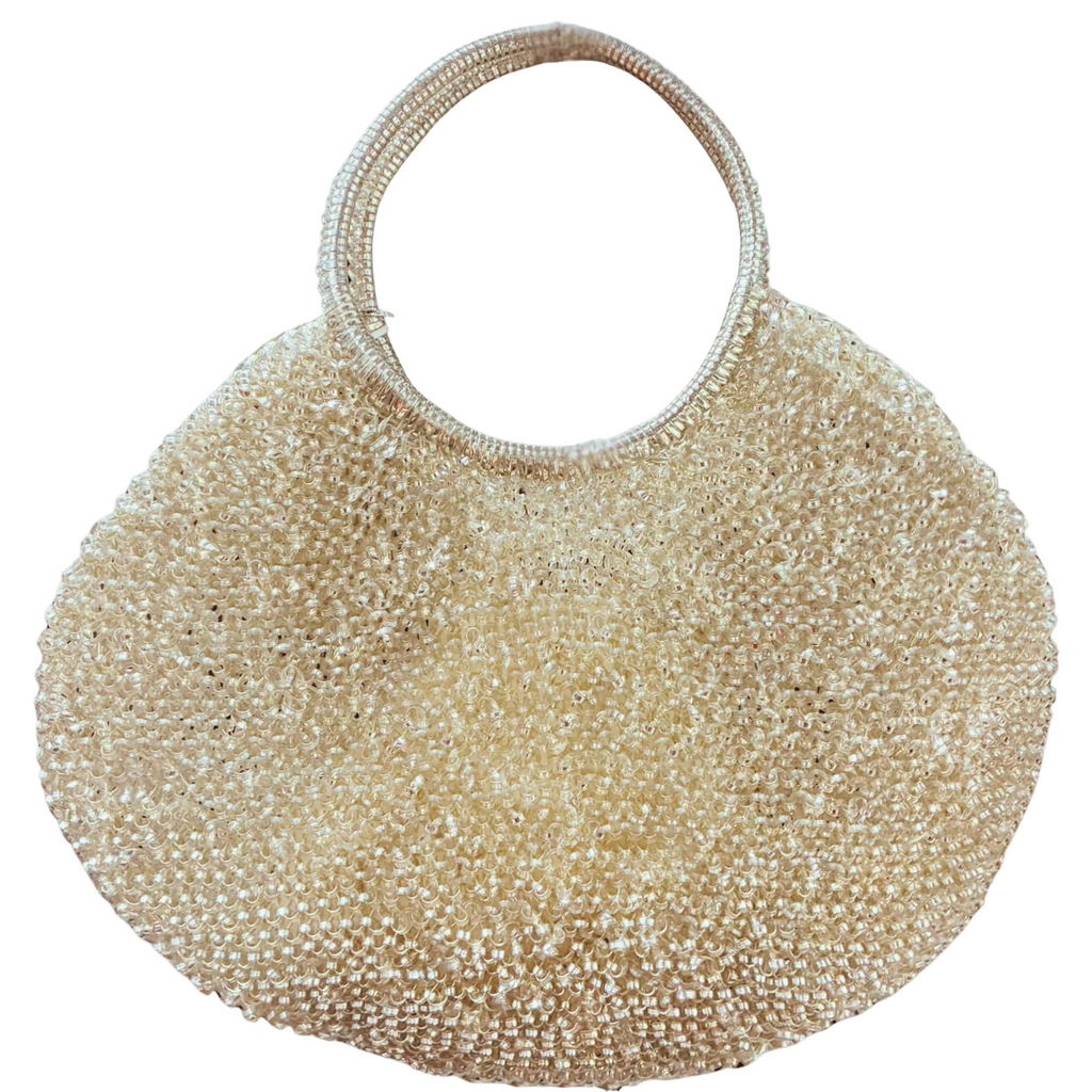Anteprima Wire Bag 33CM Round Tote Silver Gold