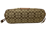 Coach Signature Canvas Snake Carryall Saddle