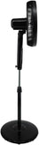 Mistral MSF1610DR-BK - Stand Fan, 16", 10 Speed Selection, 7 Hours Timer, Black Colour