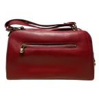 Tocco Toscano TS241011 Red Leather Top Handle Shoulder Bag