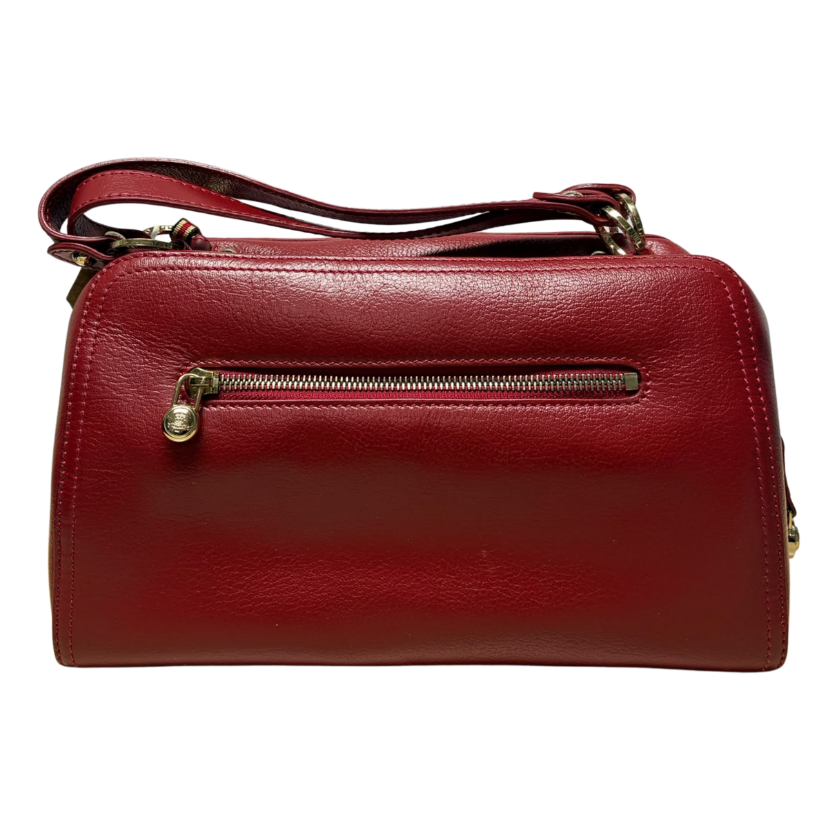 Tocco Toscano TS241011 Red Leather Top Handle Shoulder Bag