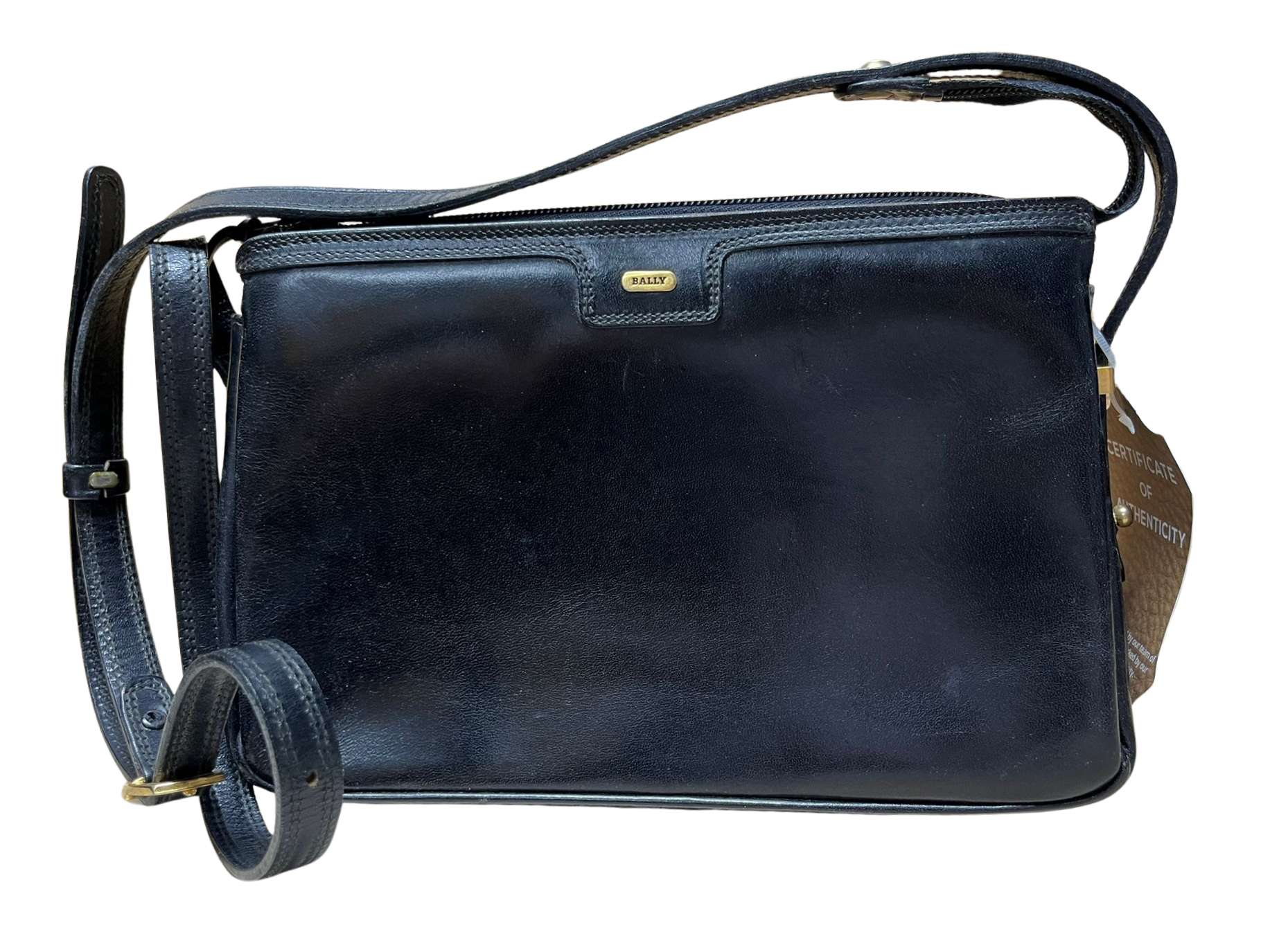 Bally Vintage Leather Crossbody Shoulder Bag Main image