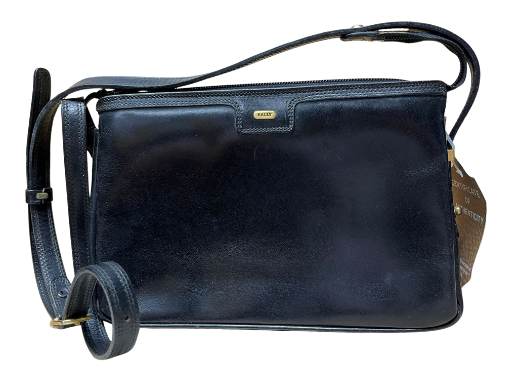Bally Vintage Leather Crossbody Shoulder Bag