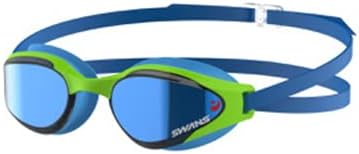 Swans SR81M MIT PAF SMBL Outdoor Adult Insert Mirror Technology Swim Goggles Smoke Flash Blue