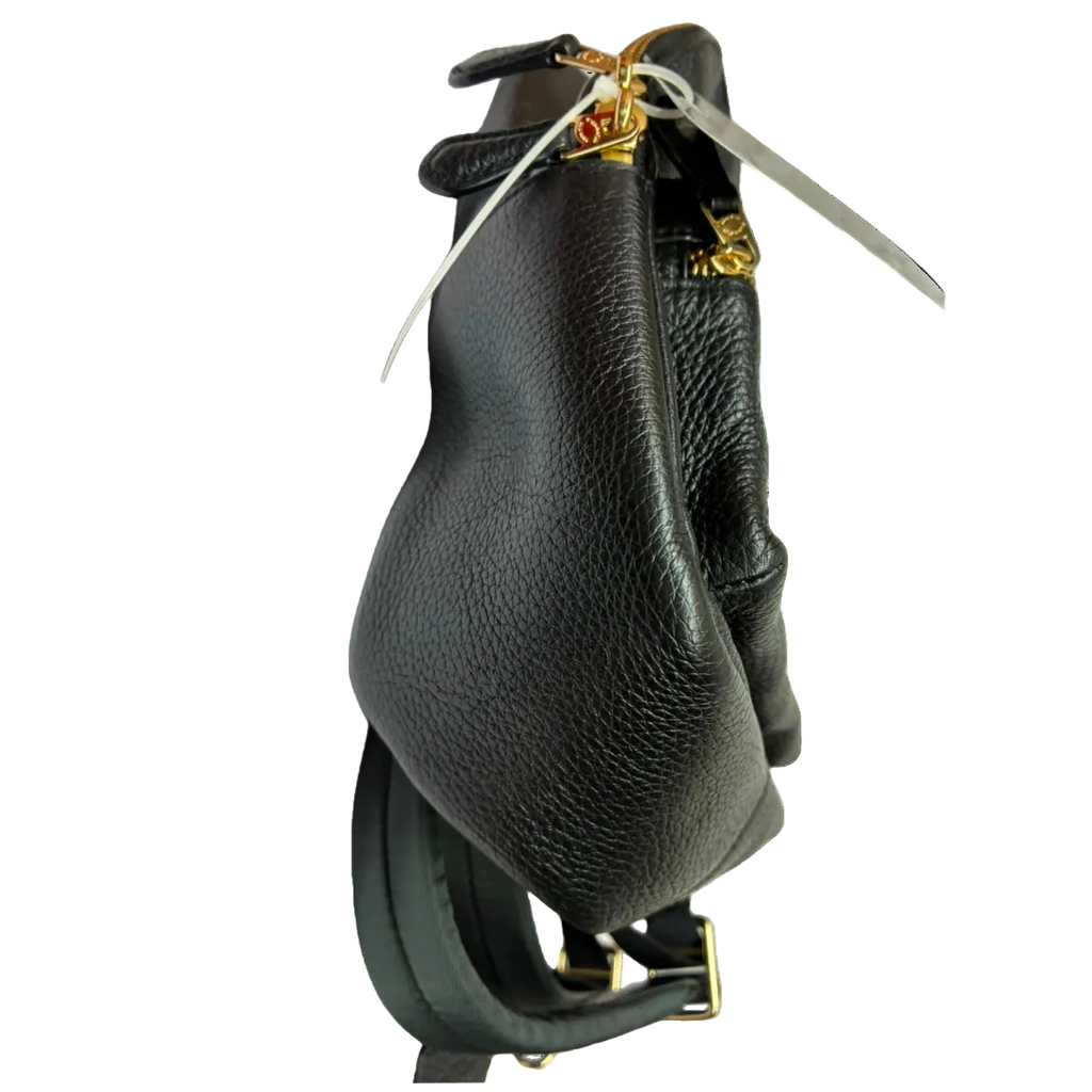 Coach F28995 Mini Small Charlie Backpack Pebbled Leather Black