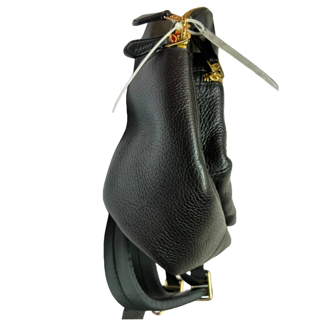 Coach F28995 Mini Small Charlie Backpack Pebbled Leather Black