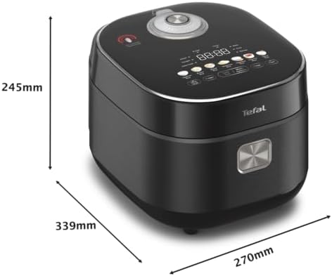 Tefal Far Infrared RK8868 - Rice Cooker, 1450W, Induction Heating technology, Fuzzy Logic with Spherical Pot, 1.5L, 13 cooking progams, Black