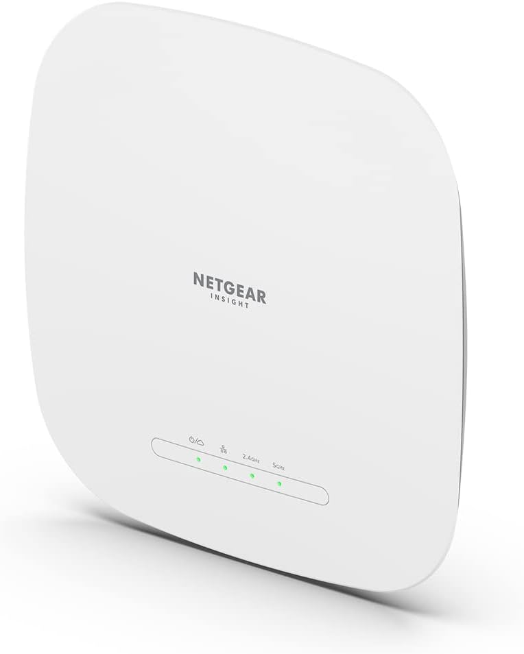 NETGEAR WAX615-100EUS Wi-Fi 6 Dual- Band AX3000 Wireless LAN for Corporate Mesh WiFi Access Point PoE+ Receiving 11ax (2402+ 574Mbps) Insight APP &..