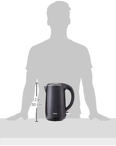 Tefal Safe’Tea KO2608 - Electric Kettle, 1800W  1.7L Capacity, Black