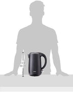 Tefal Safe’Tea KO2608 - Electric Kettle, 1800W  1.7L Capacity, Black